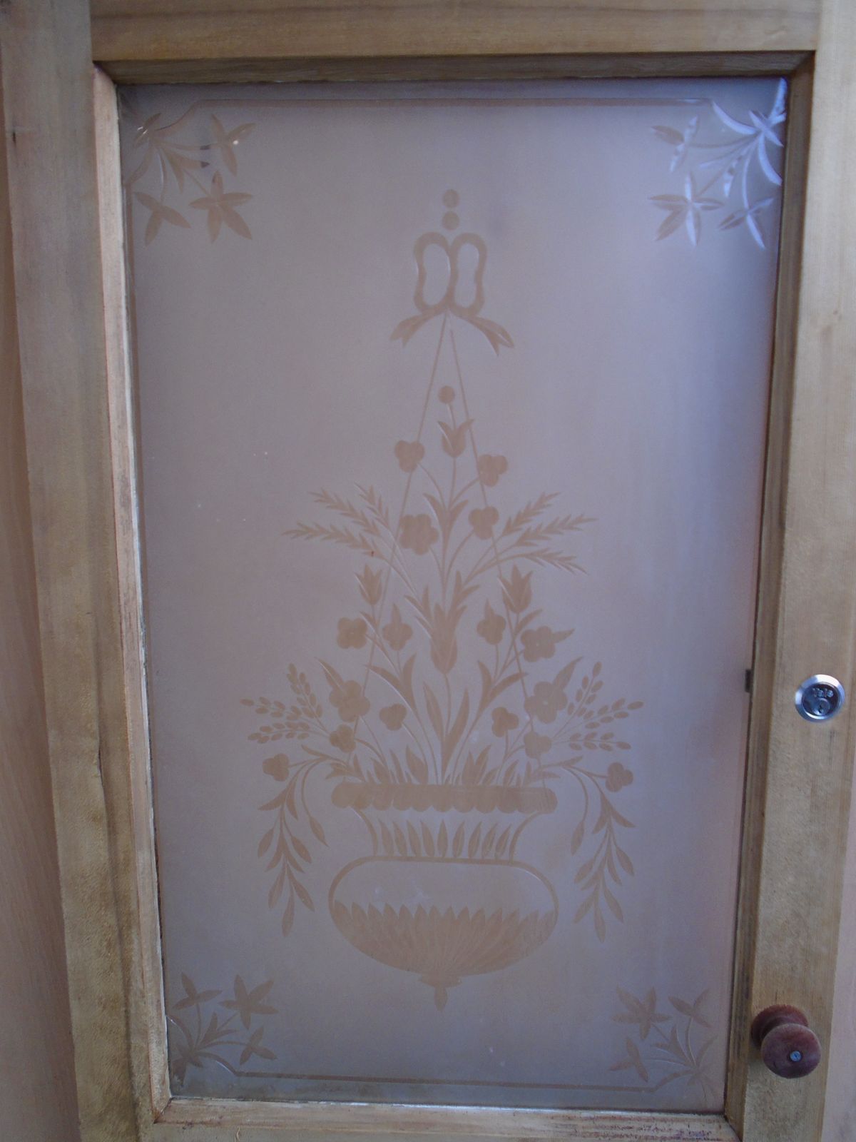 An Original Victorian Pine Etched Bathroom / Ensuite / Utility Door To Wax/Paint photo vinterior