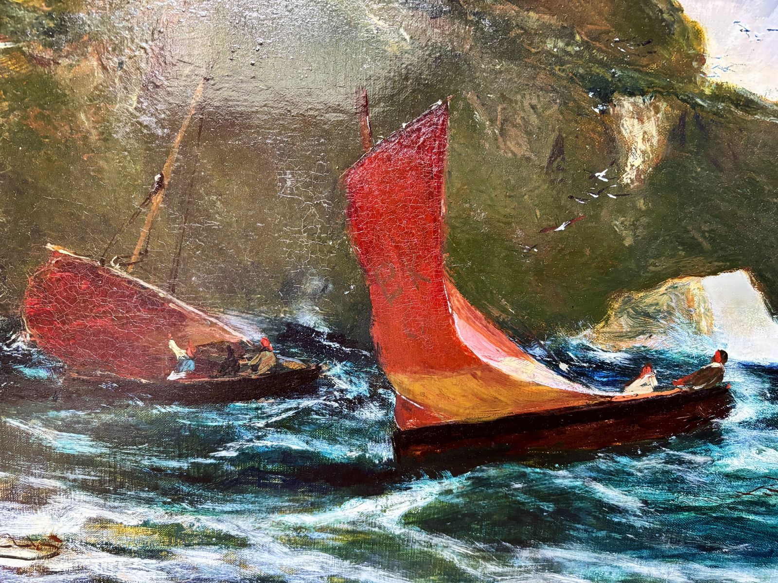 Nineteenth Century Impressionist Seascape By Edwin Ellis 1842 1895 photo for sale