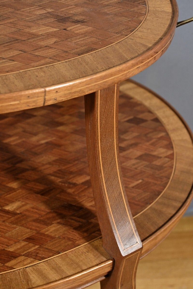 Mahogany Tea Table – Late 19th Century photo vinterior