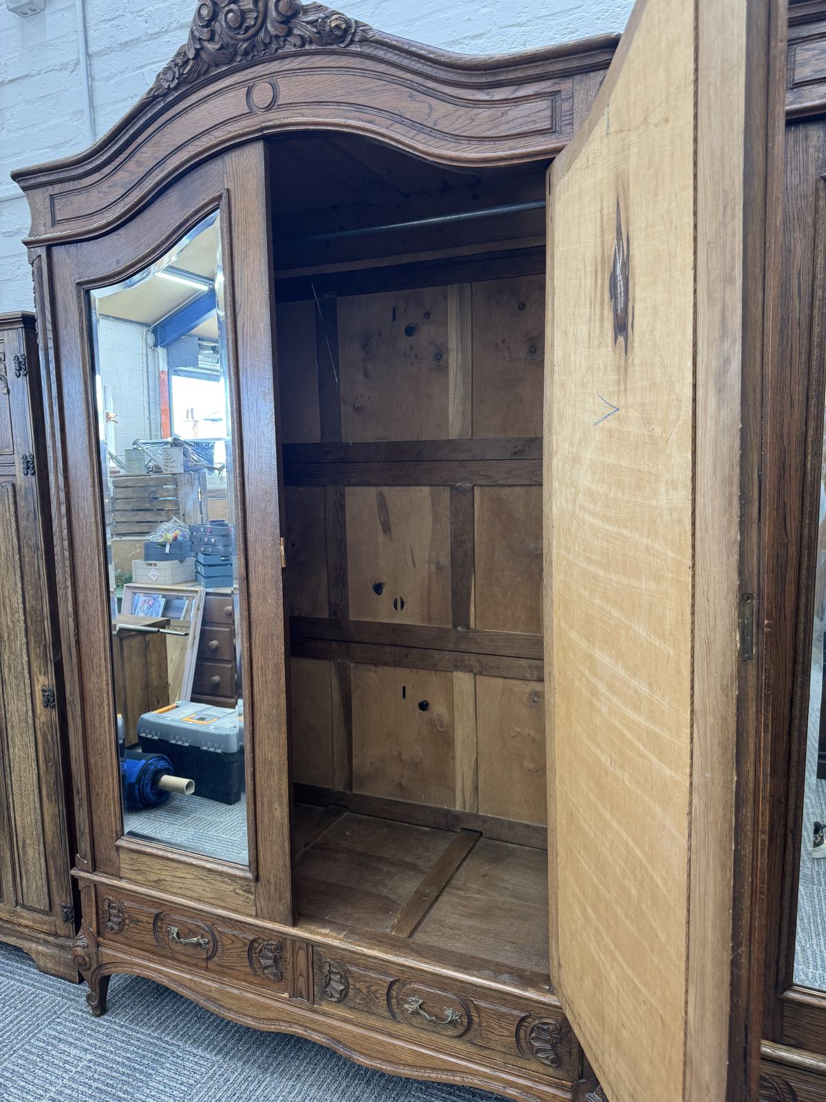 Pair Of French Amoire Wardrobes photo furniture