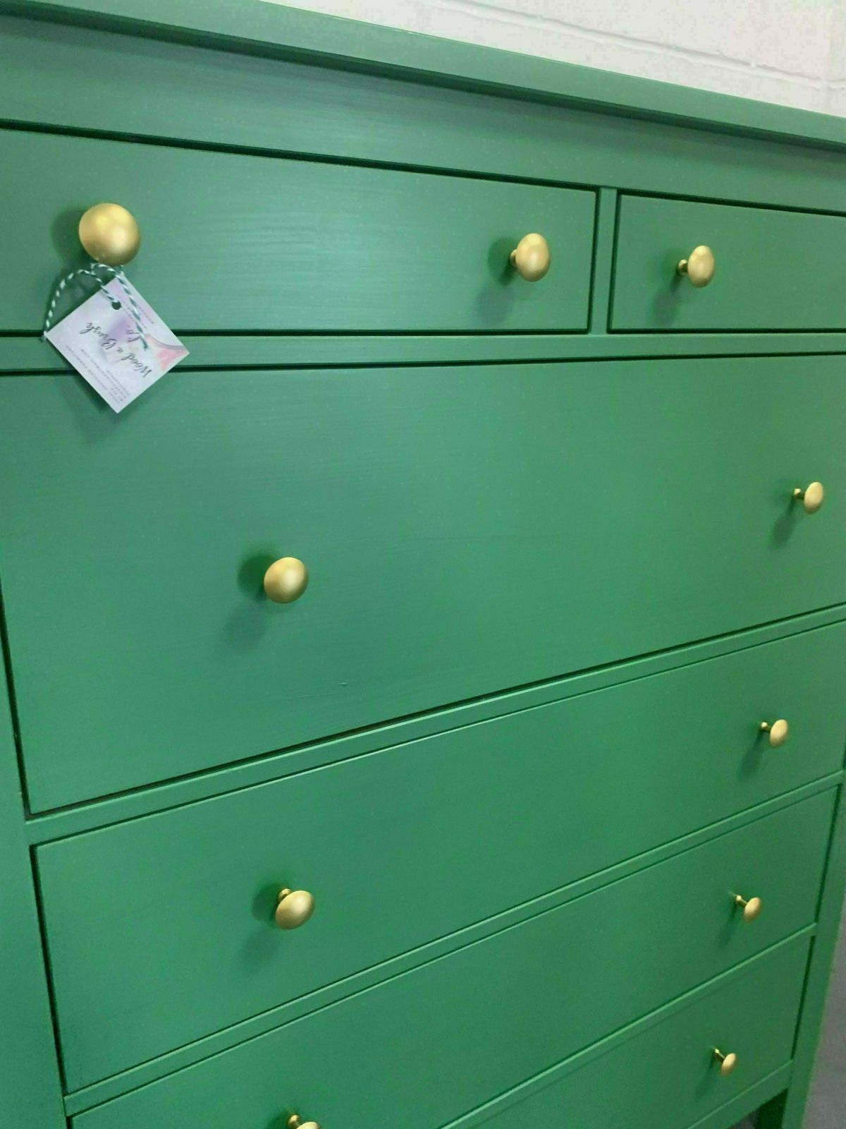 Large Chest Of Drawers Painted Bespoke Stencilled photo for sale