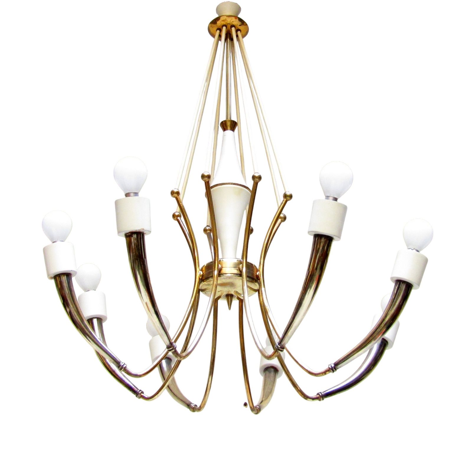 Large 1950s Italian Spider Chandelier By Oscar Torlasco For Lumi photo furniture