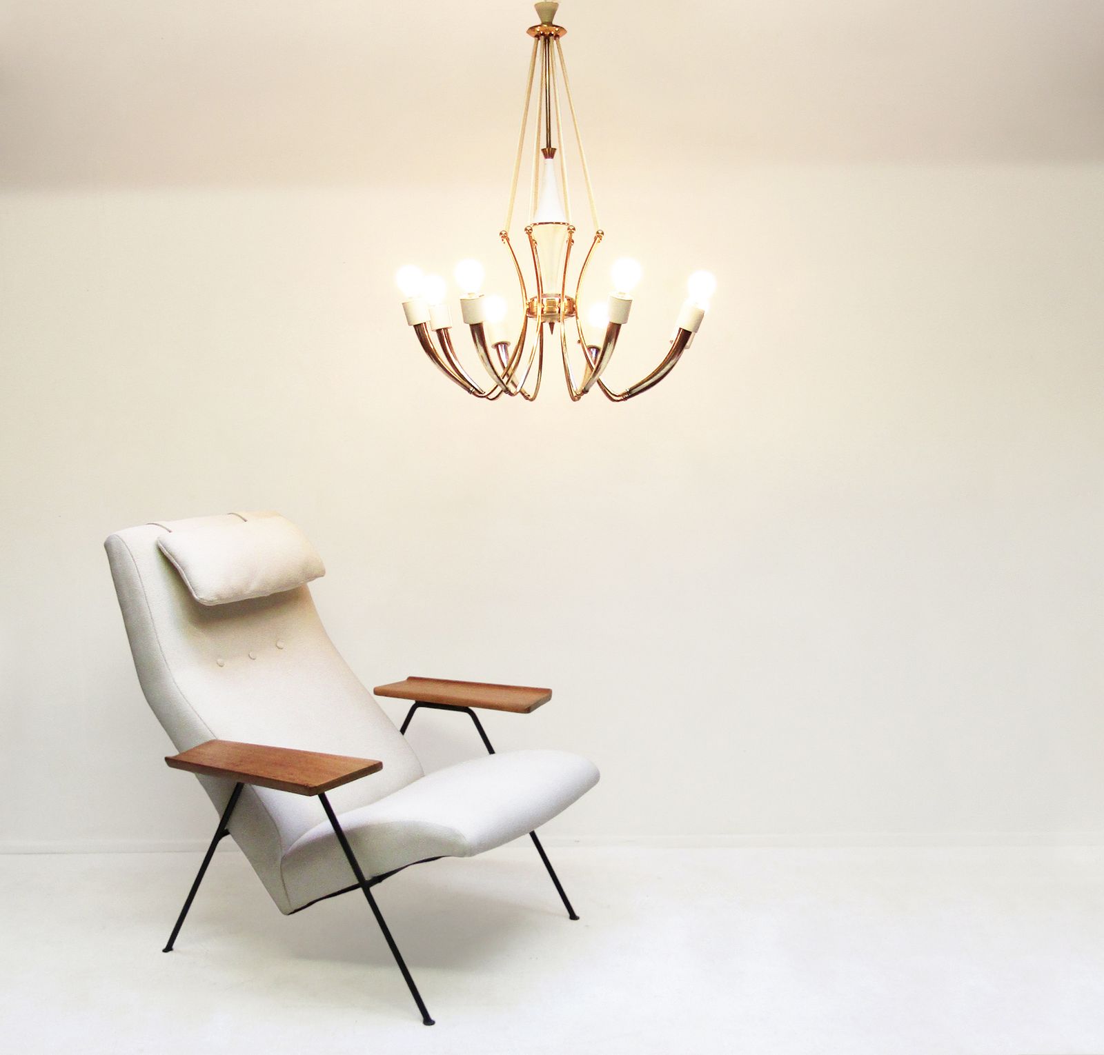 Large 1950s Italian Spider Chandelier By Oscar Torlasco For Lumi photo 3400.0