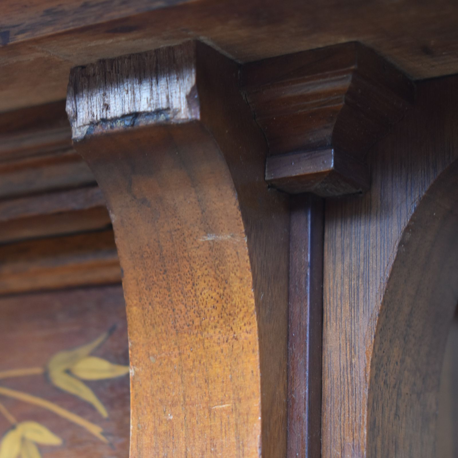 photo vintage Antique 1930s Rare Oscar Nilsson Snickara Stockholm Bird Inlaid Rosewood Cabinet