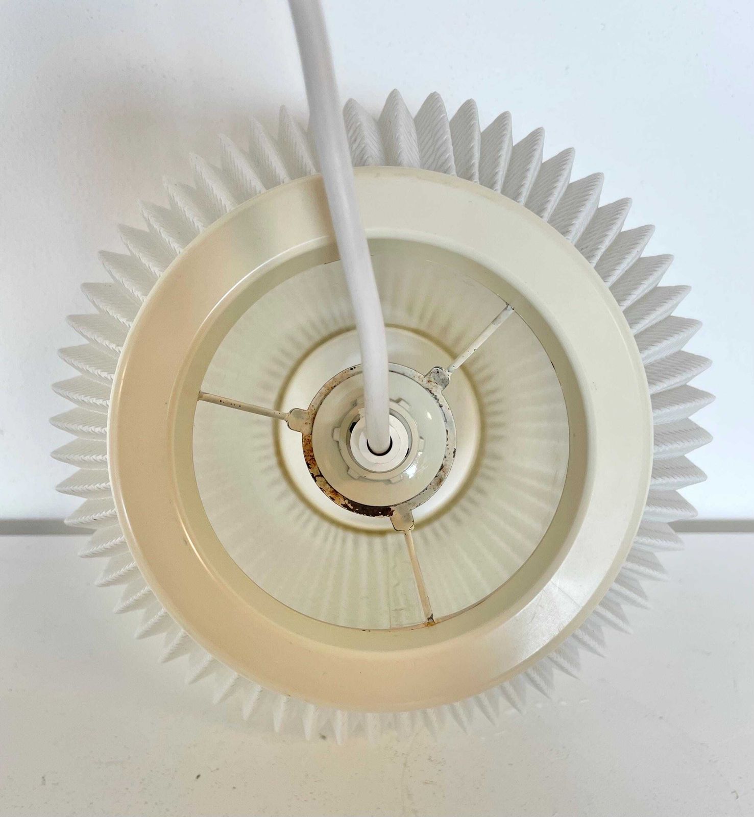 Danish Mid Century 1960s “Pearl” Vintage Ceiling Lamp In Off White Plastic   Design By Lars Schiøler For Høyrup Lighting photo vintage
