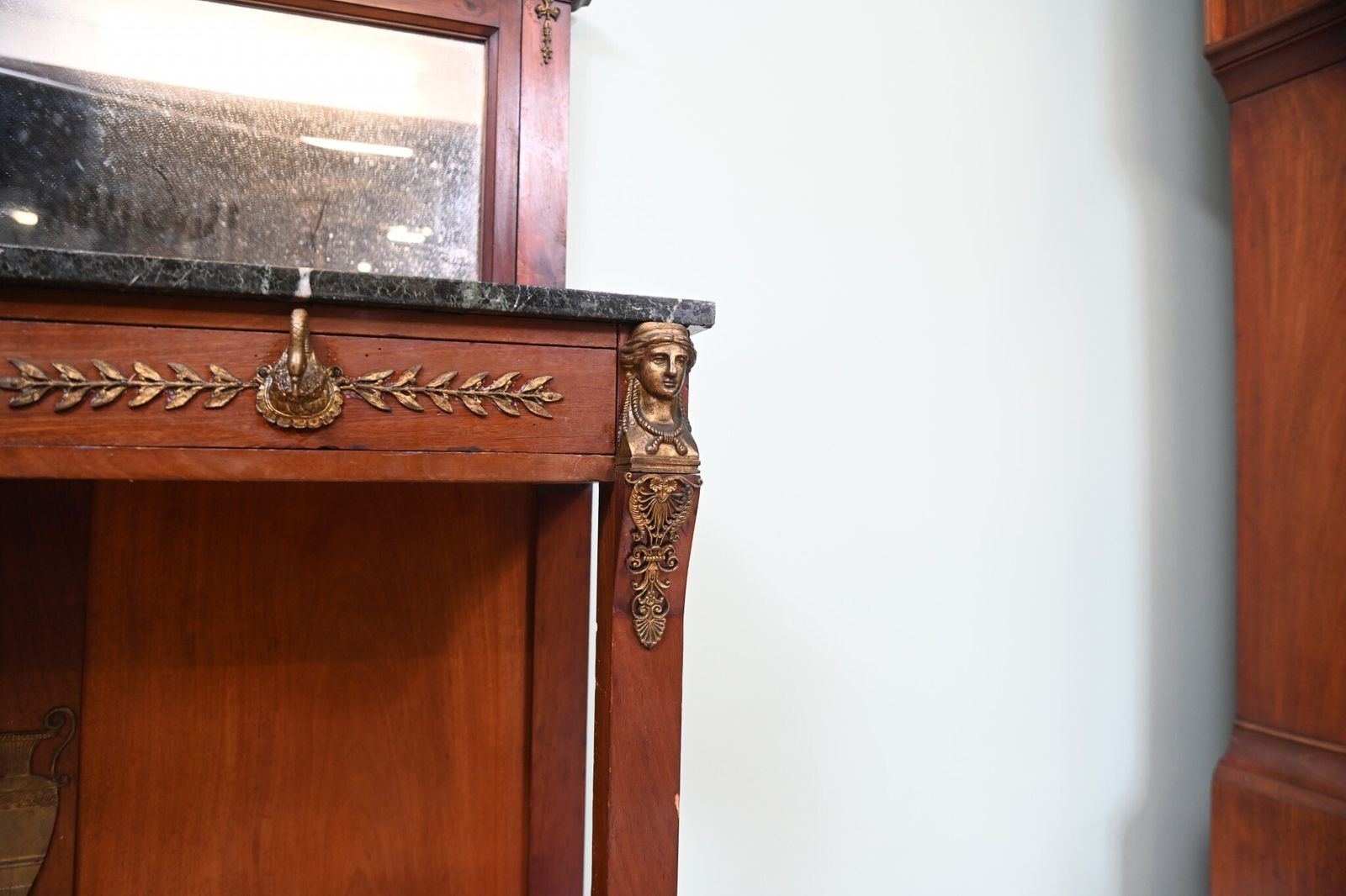 French Empire Chiffonier Cabinet Mahogany Napoleon III 1890 photo buy