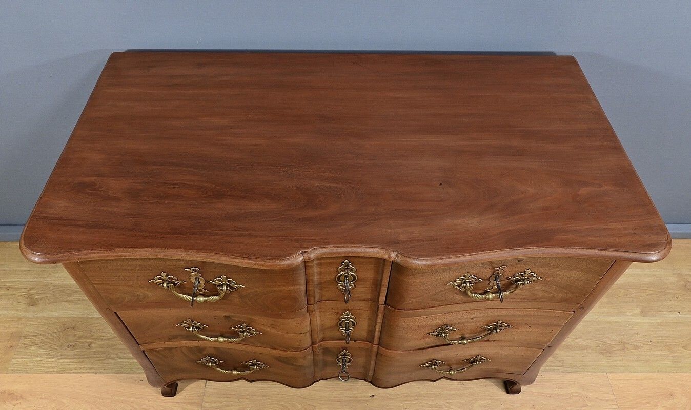 Arbalète Nantaise Chest Of Drawers In Cuban Mahogany, Louis XV Period – 18th Century photo 8900.0