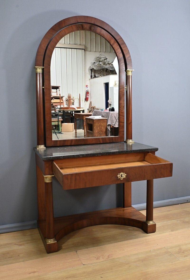 Mahogany Dressing Table, Empire Period – Early 19th Century photo furniture