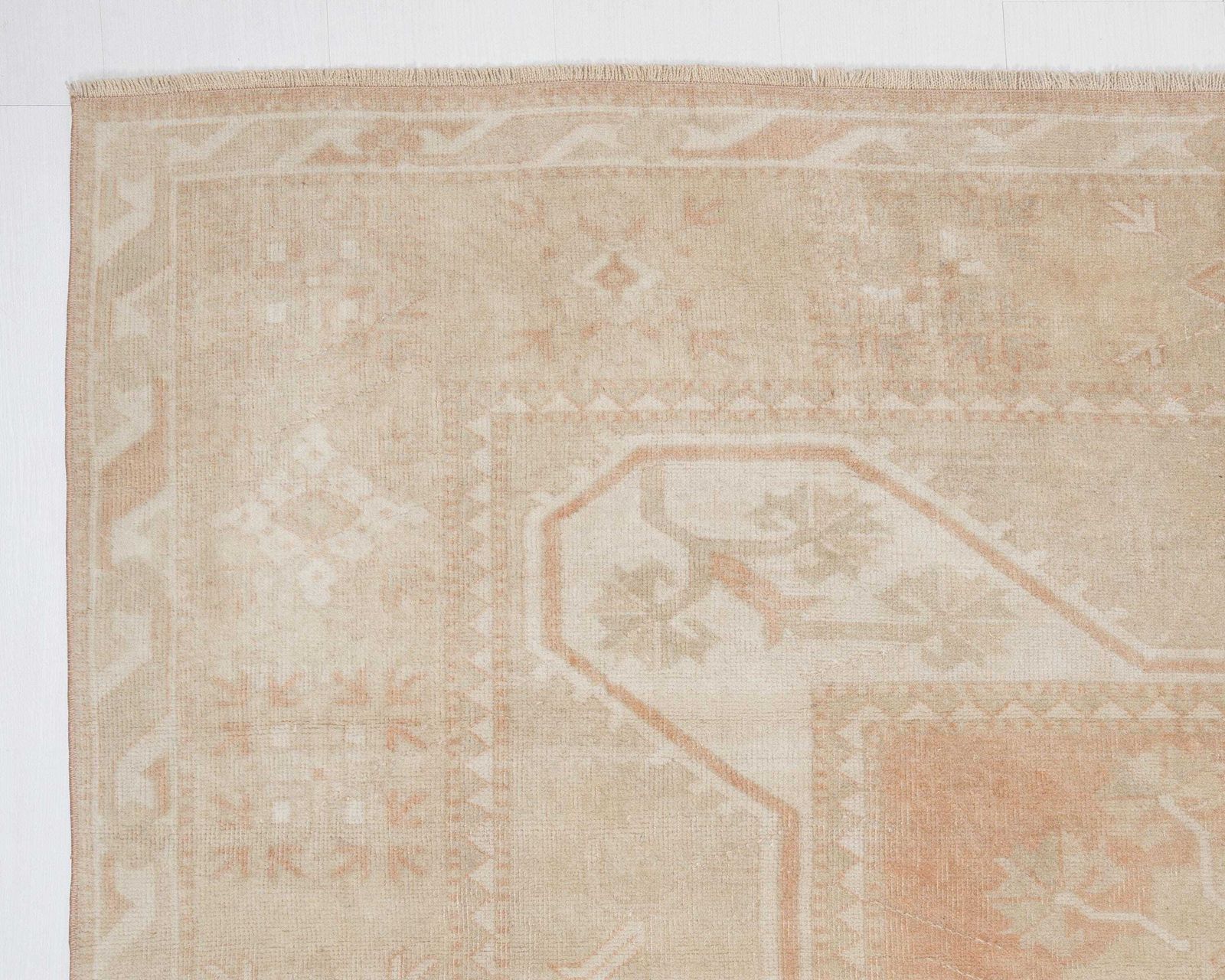 10 X 7 Oushak Rug, Unique Turkish Rug, Antique Rug, Vintage Rug, Large Rug, Living Room Rug, Handmade Rug, Area Rug, Faded Orange Rug, A4850 photo buy