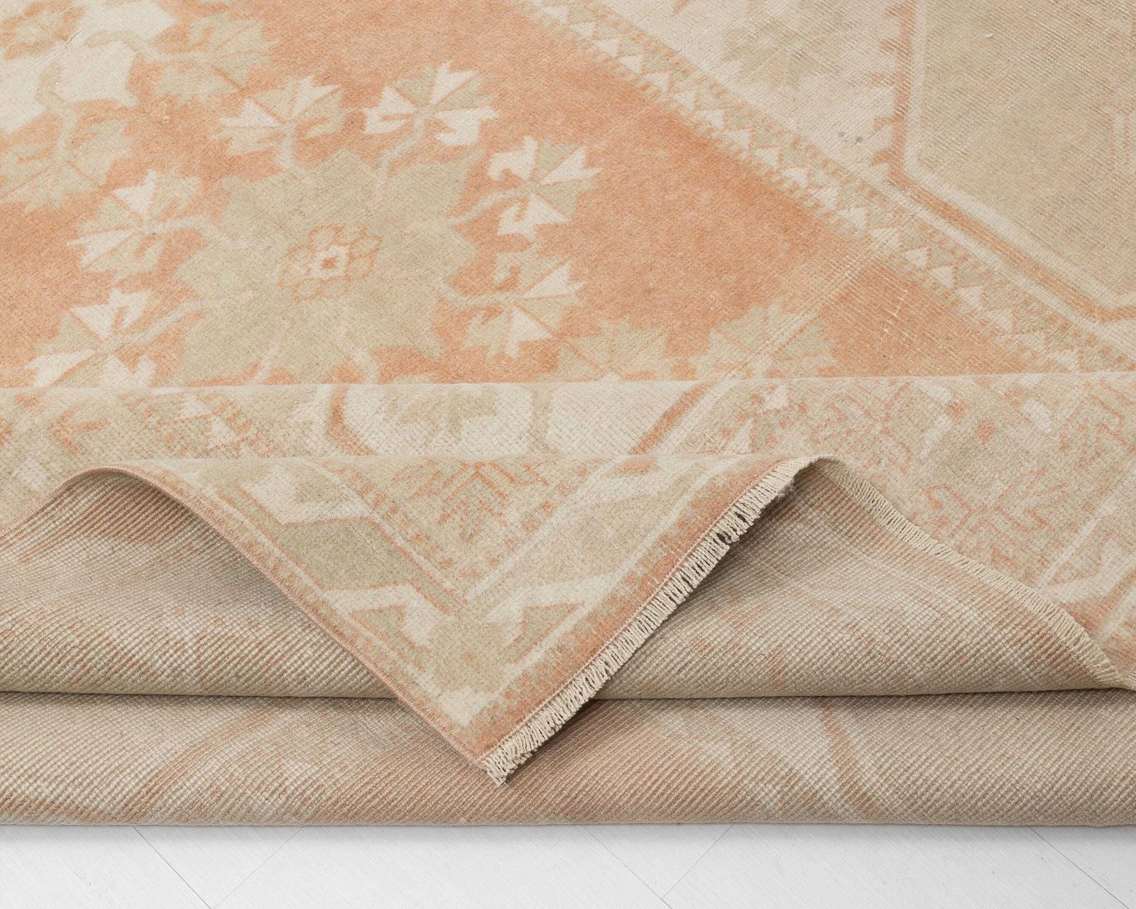 photo for sale 10 X 7 Oushak Rug, Unique Turkish Rug, Antique Rug, Vintage Rug, Large Rug, Living Room Rug, Handmade Rug, Area Rug, Faded Orange Rug, A4850