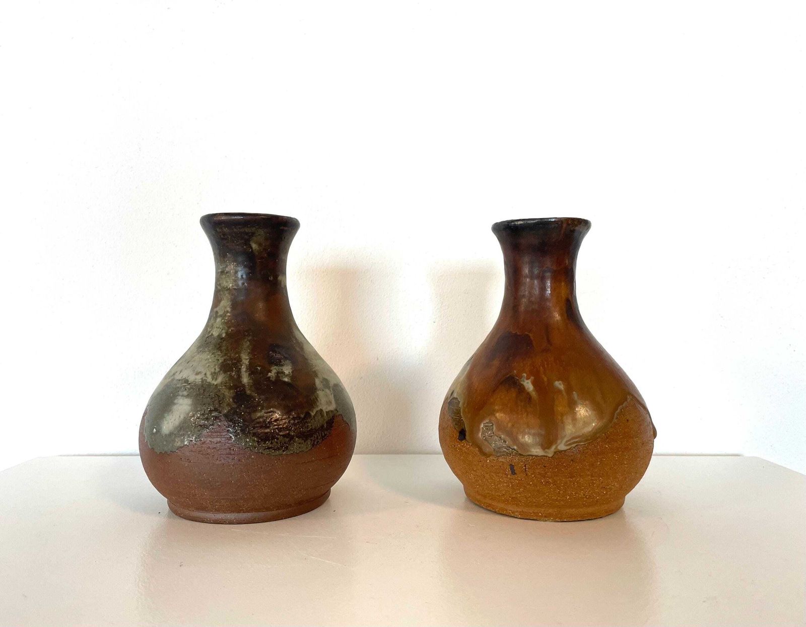 Vintage 1960s Mid Century Modern Fine Art Studio Large Ceramic Vases From Denmark   Collection Of Two From Axella Keramik photo 271.0