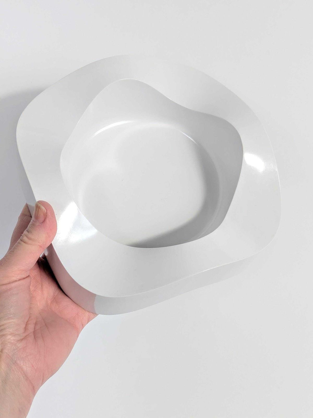 2 X Space Age Ashtrays | Black And White | Walter Zeischegg For Helit Germany, 1960's photo vintage