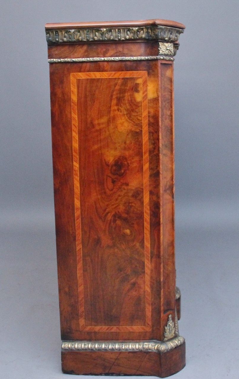 photo for sale 19th Century Walnut And Ormolu Open Bookcase By Johnstone And Jeanes
