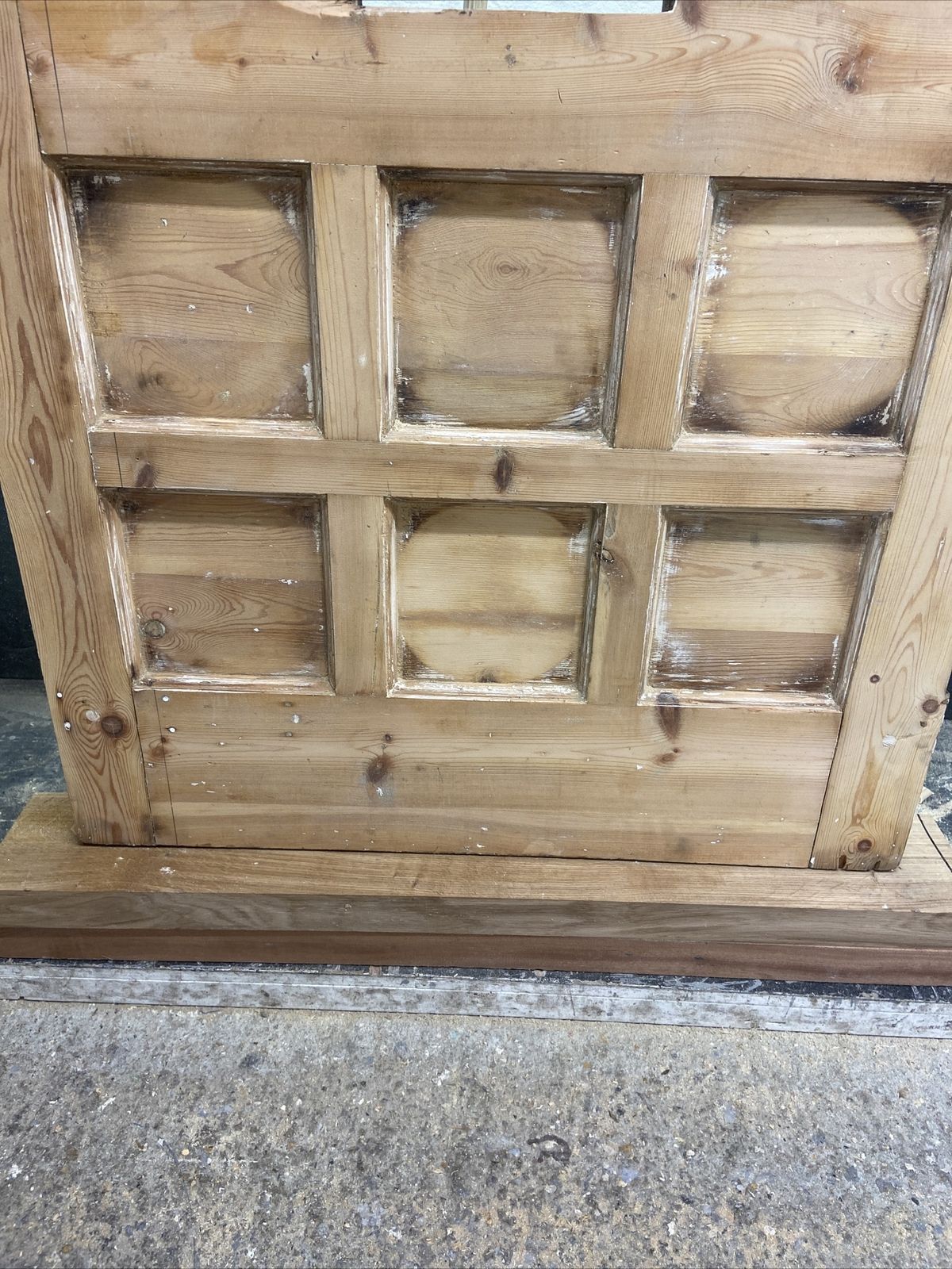 3481.0 Edwardian Front Door Period Stained Glass Old Reclaimed Antique Lead Wood Refurb photo