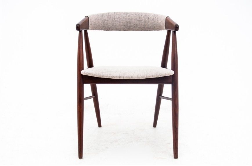 Four Teak Chairs By Ejner Larsen & Aksel Bender Madsen, Denmark, 1960s, After Restoration photo furniture