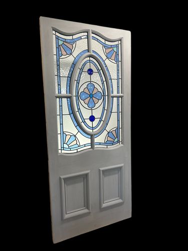 photo furniture Victorian Stained Glass Front Door Old Antique Period Reclaimed Leaded Wood