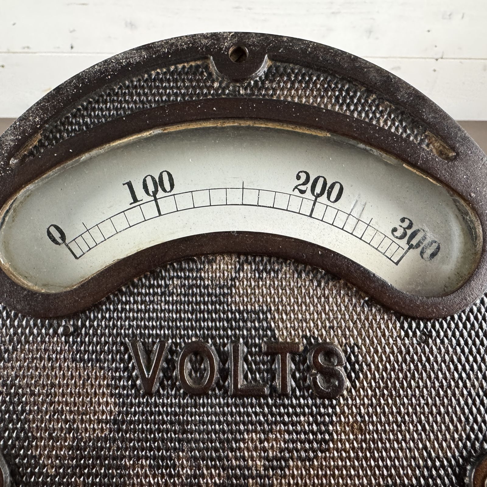 Pair Of Antique Industrial Factory Gauges Volts Amperes photo furniture