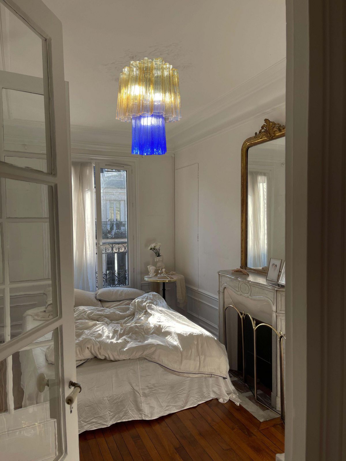Amazing Pair Of Italian Lollo Chandeliers, Murano By Valentina Planta photo Lighting