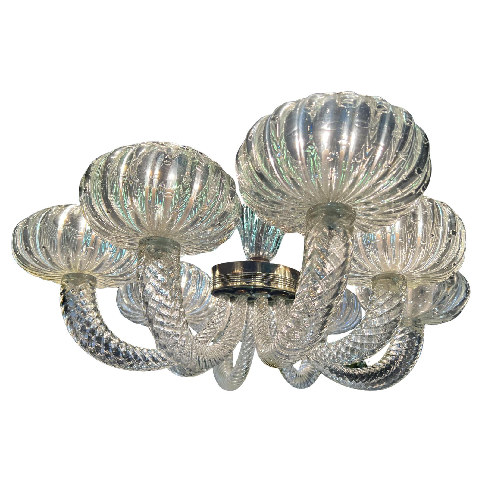 Chandelier By Barovier & Toso, Murano, 1940