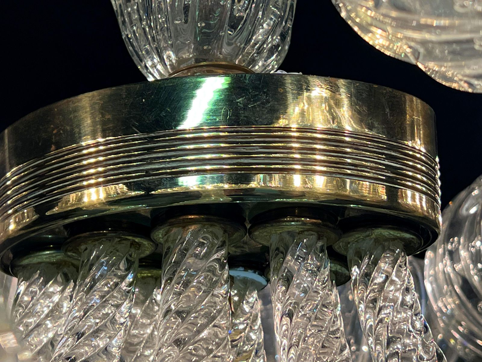 Chandelier By Barovier & Toso, Murano, 1940 photo vinterior