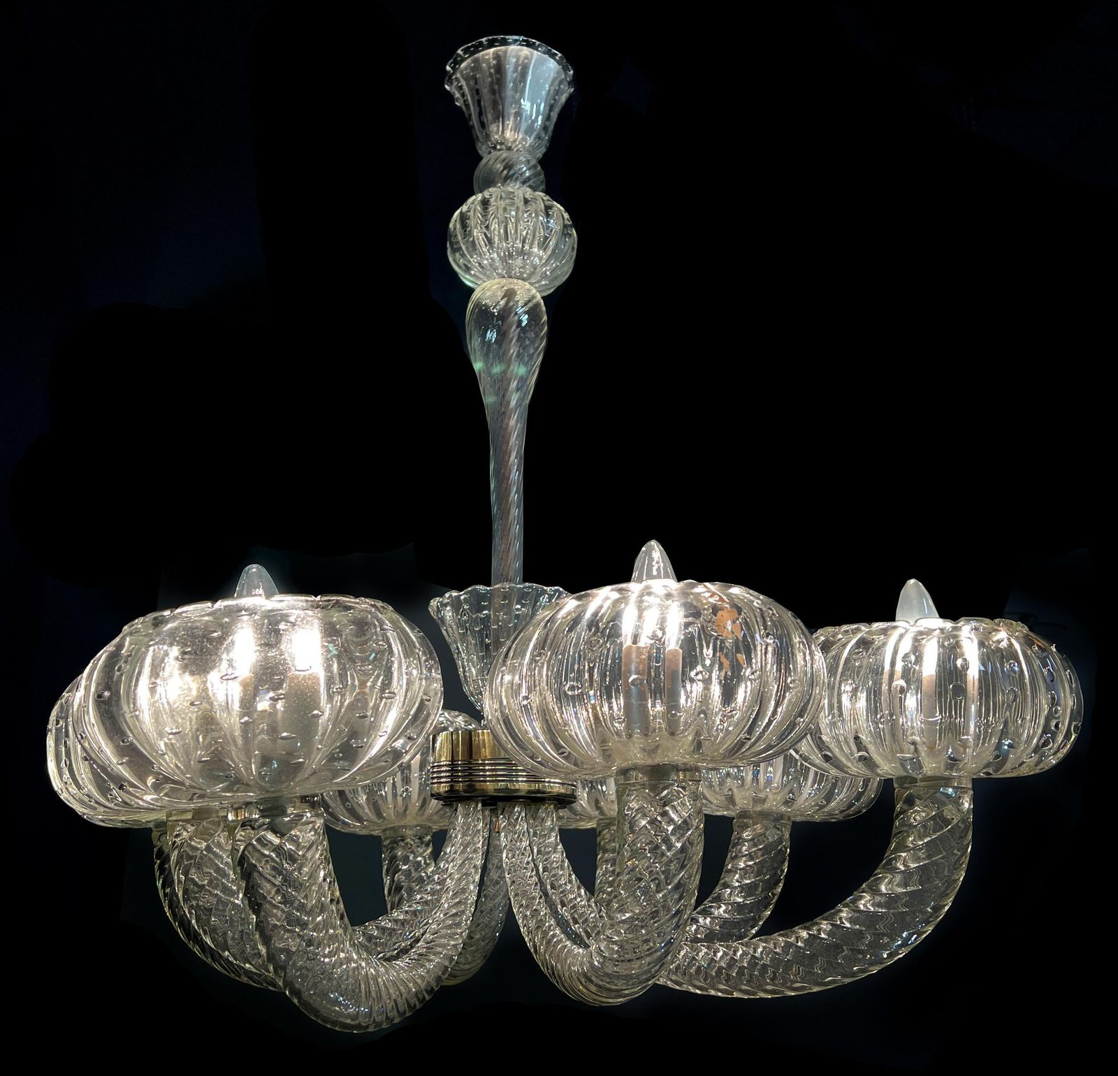 photo furniture Chandelier By Barovier & Toso, Murano, 1940