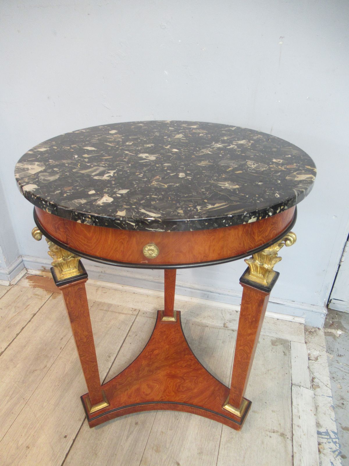Round Marble Top     Lamp Table photo Furniture