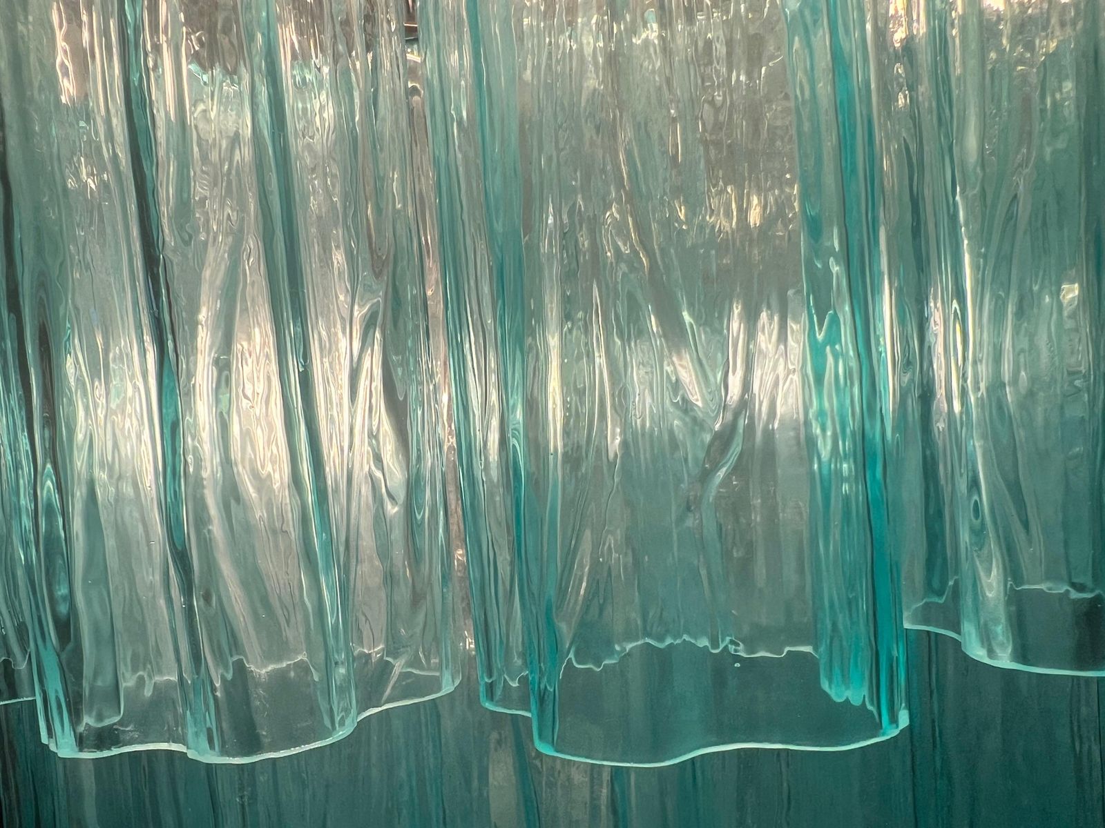 photo for sale Majestic Aquamarine  Murano Chandelier By Valentina Planta