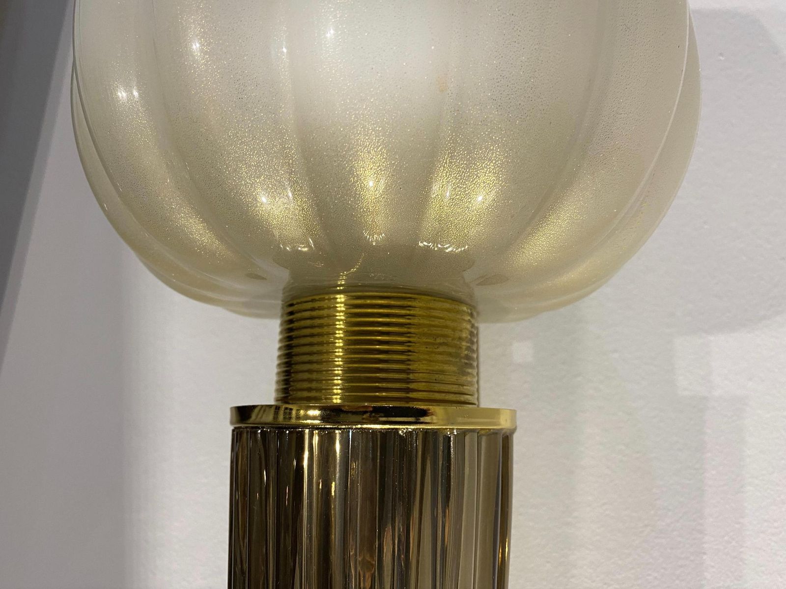 Pair Of Charming Sconce By Barovier & Toso, Murano, 1970s photo Lighting
