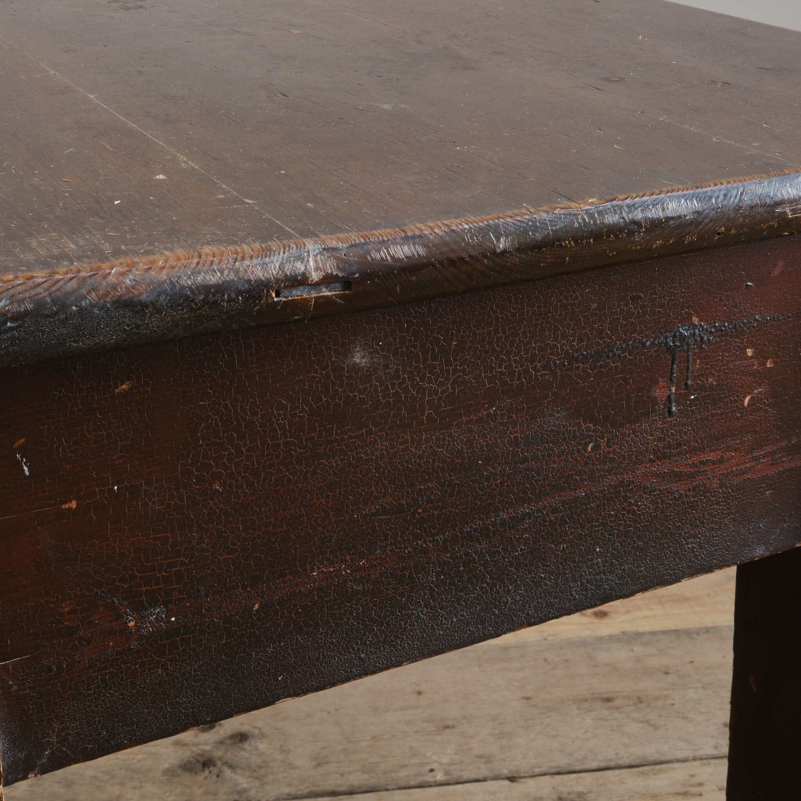 photo furniture 19th Century Pine Side Table  With Provenance