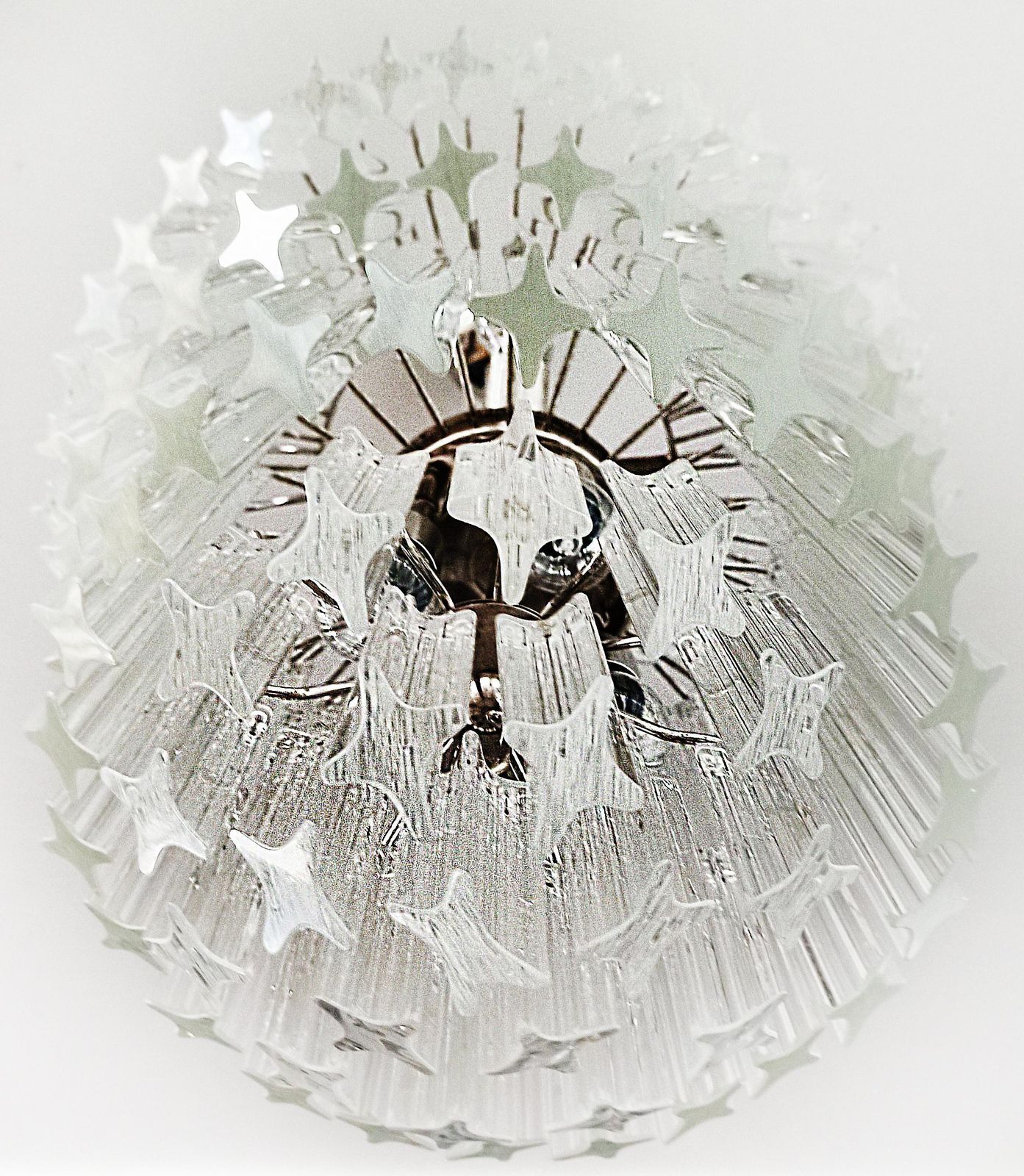photo furniture Elegant Stylish Murano Glass Chandeliers   112 Transparent Quadriedri