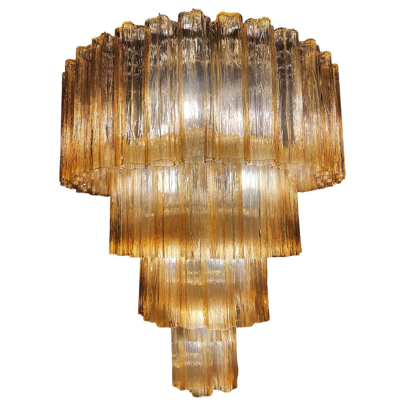 Charming Italian Chandelier By Valentina Planta, Murano