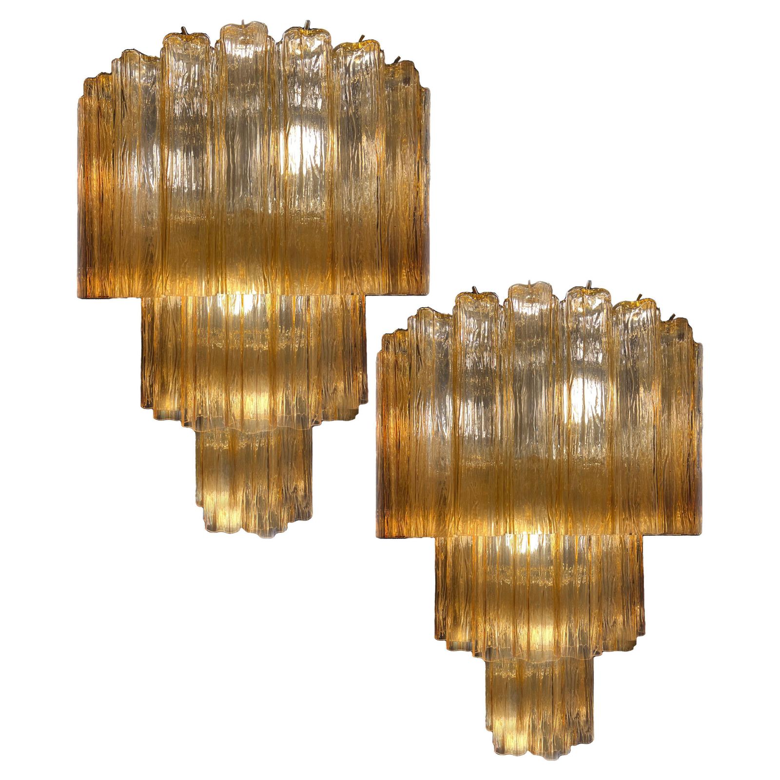 Charming Talian Amber Chandelier By Valentina Planta, Murano photo furniture