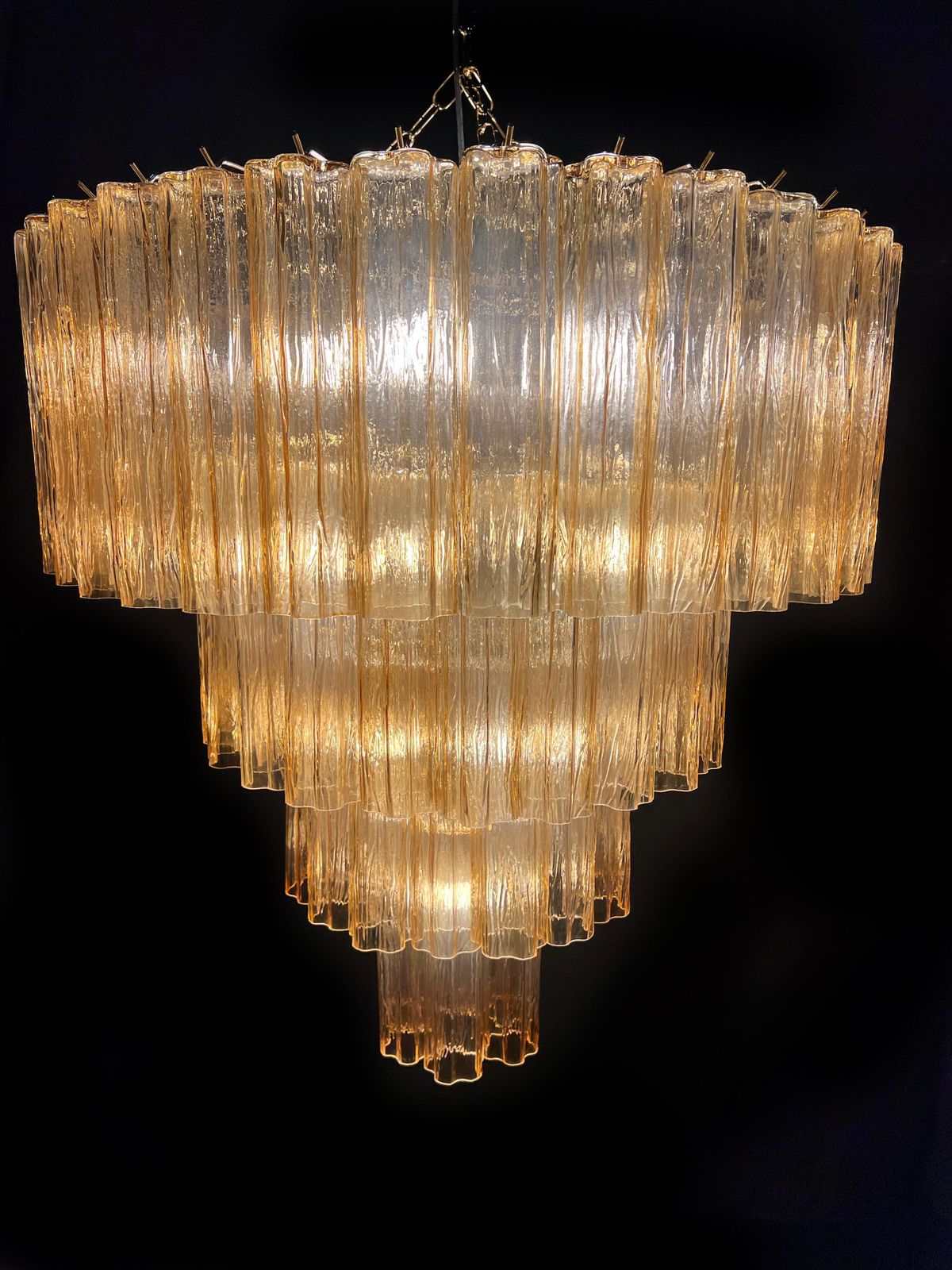 photo vinterior Charming Italian Chandelier By Valentina Planta, Murano