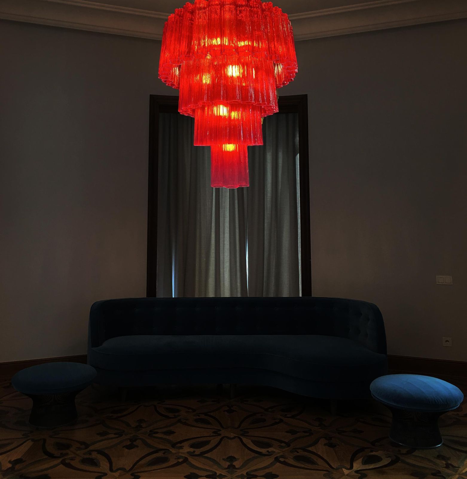 Elegant And Refined Pair Of Italian Chandeliers, Murano photo furniture
