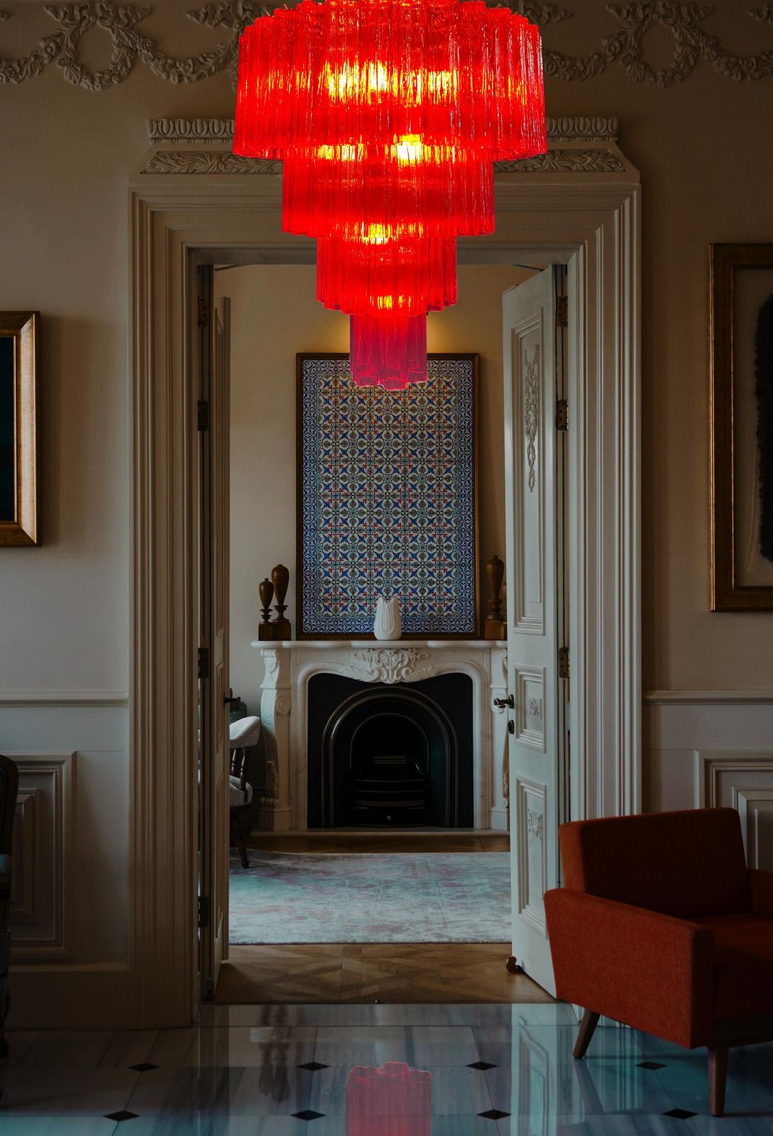 Elegant And Refined Pair Of Italian Chandeliers, Murano photo Lighting