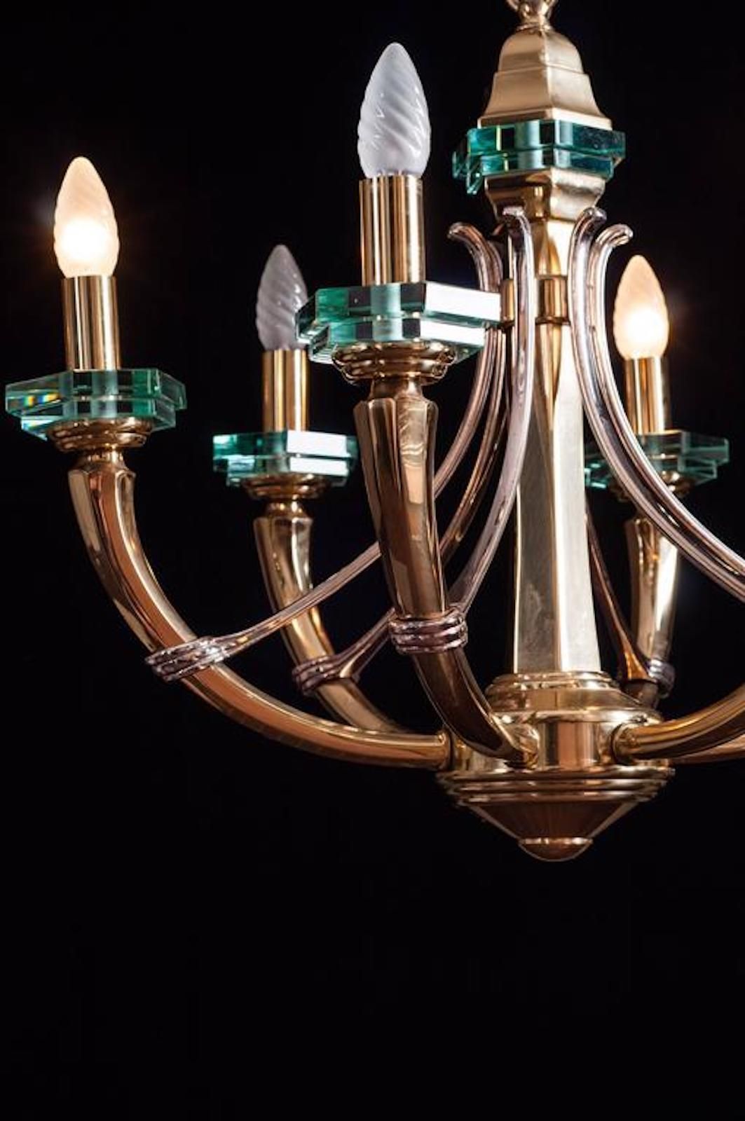 photo for sale Lovely Chandelier Fontana Arte Style, 1960s