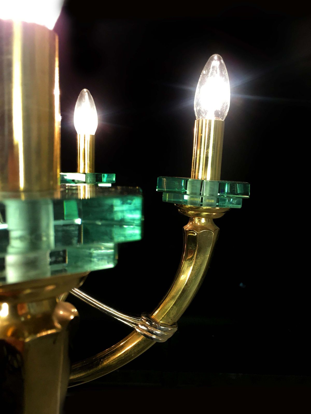 3076.0 Lovely Chandelier Fontana Arte Style, 1960s photo