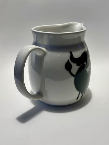 Vintage Arabia Finland Heluna Large Green Cow Jug By Anja Juurikkala Kl2 1970s photo Home Decor