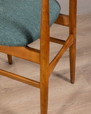 Vintage Italian Chairs In Green Fabric, 1960s, Set Of 4 photo buy