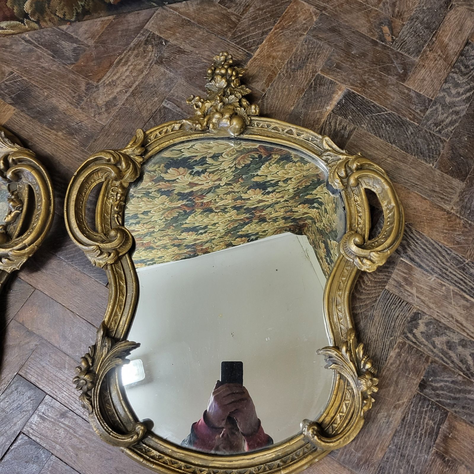 Pair Of French Gilt Composite Mirrors photo buy