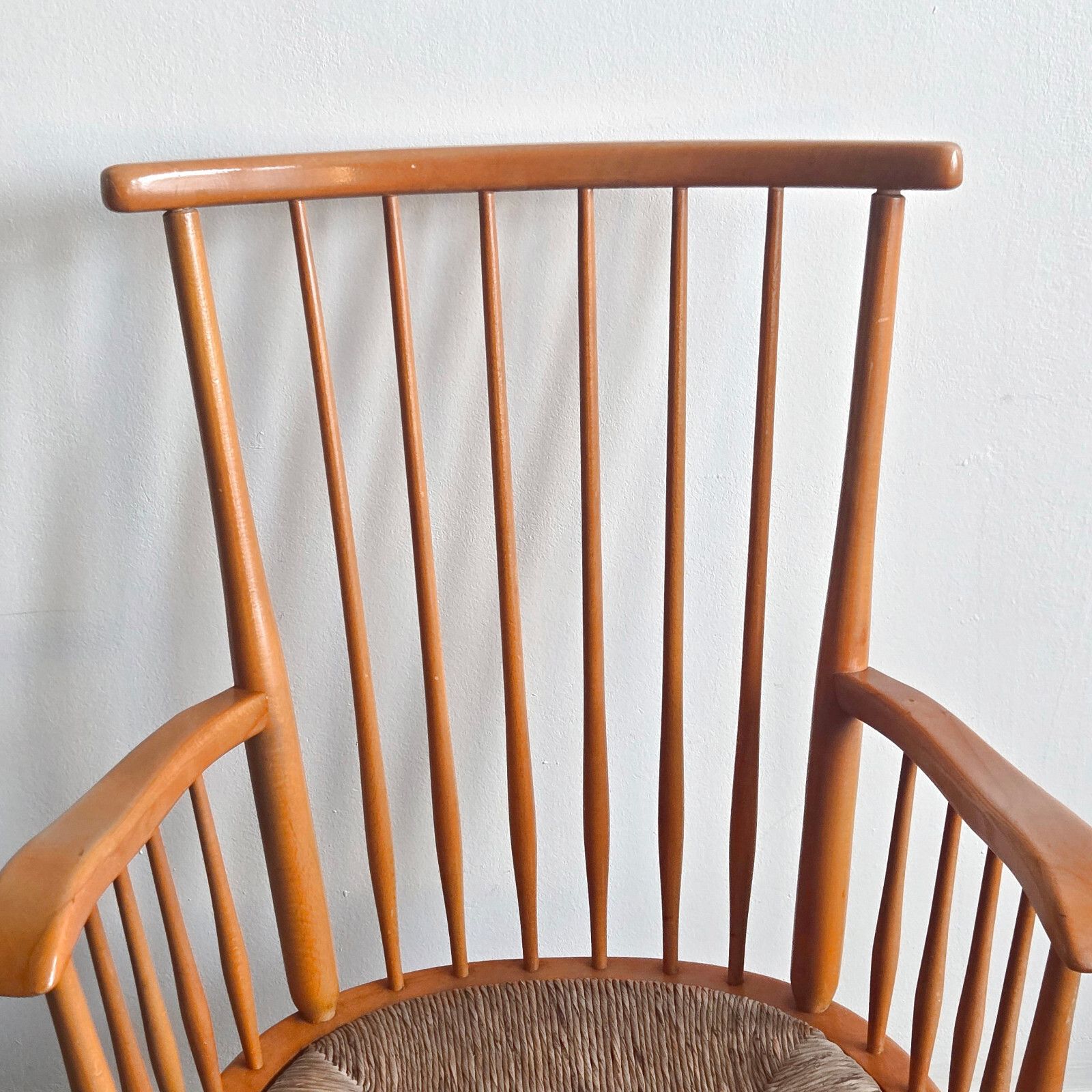 Vintage Arno Lambrecht Armchair For Wks Mobel 1950 & Hetre & Reed 50s 1950s photo for sale