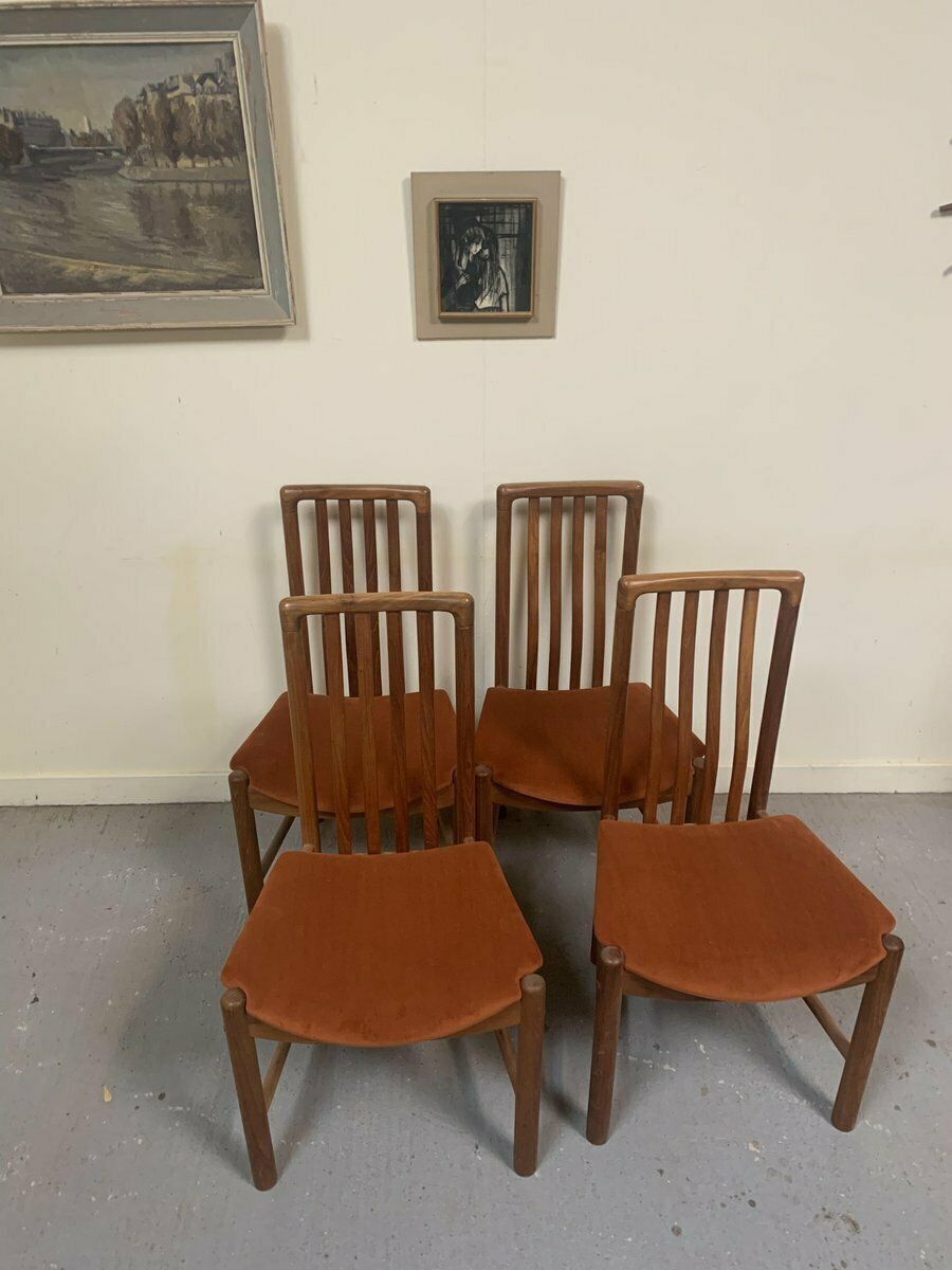 photo furniture Danish Teak Dining Chairs By Benny Linden, 1960s, Set Of 4