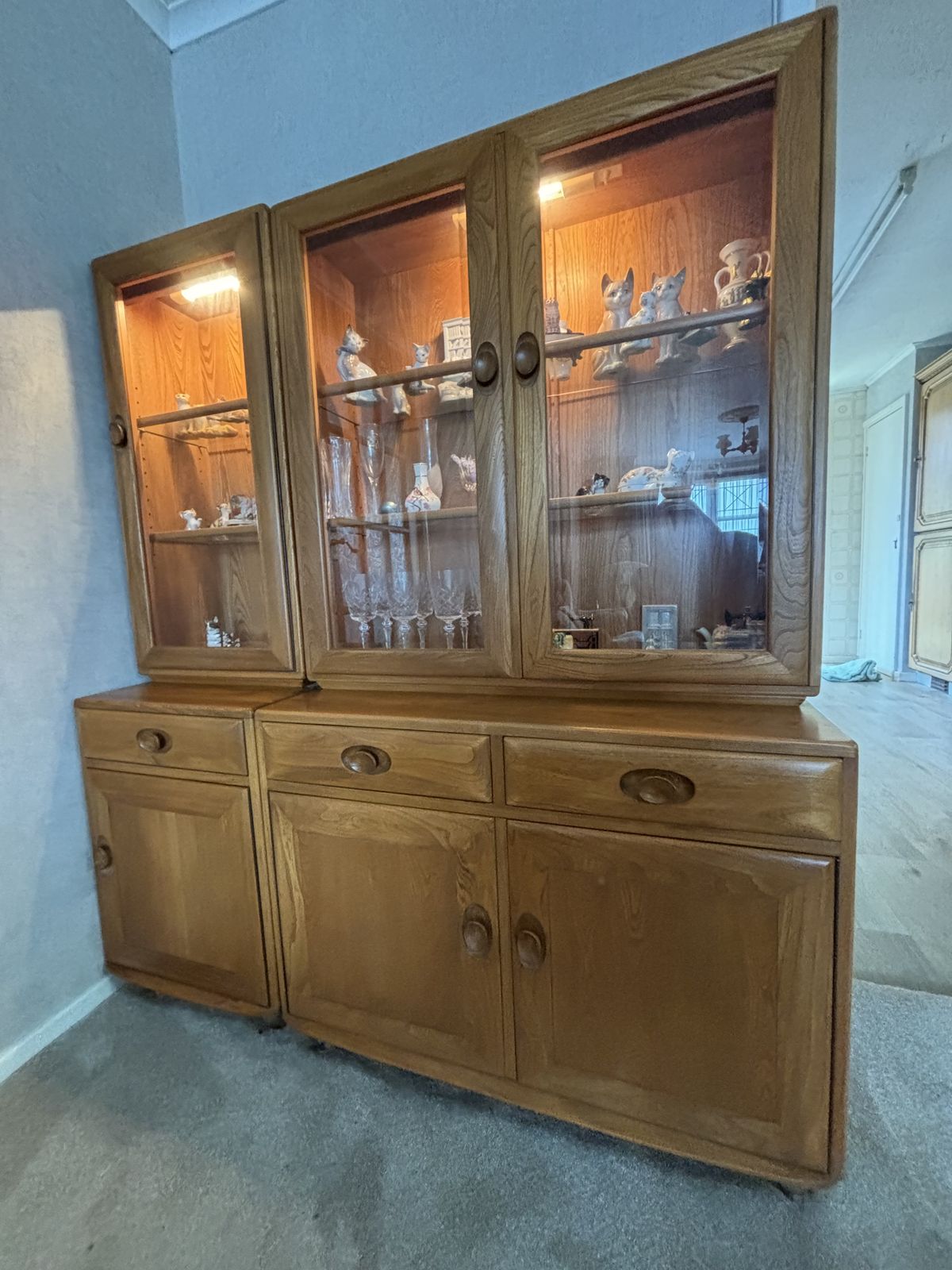 Errol Windsor Matching Double And Single Display Cabinets photo vinterior