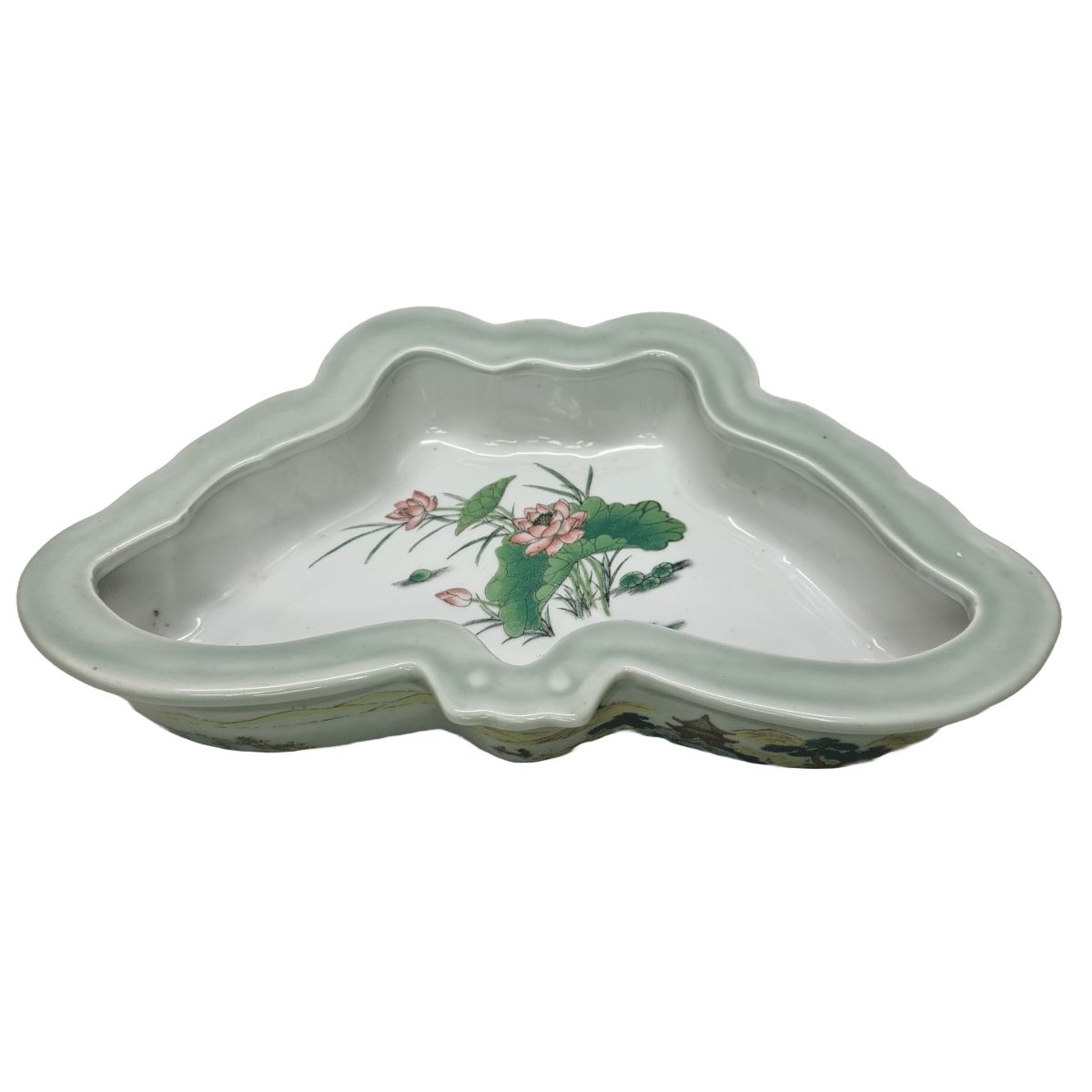 Oriental Porcelain Butterfly Bowl, 1990s photo Home Decor
