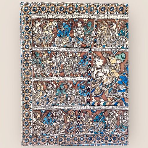 Kalamkari Temple Painting From South India (Hindu Art) photo furniture