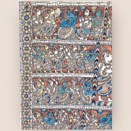 Kalamkari Temple Painting From South India (Hindu Art) photo buy