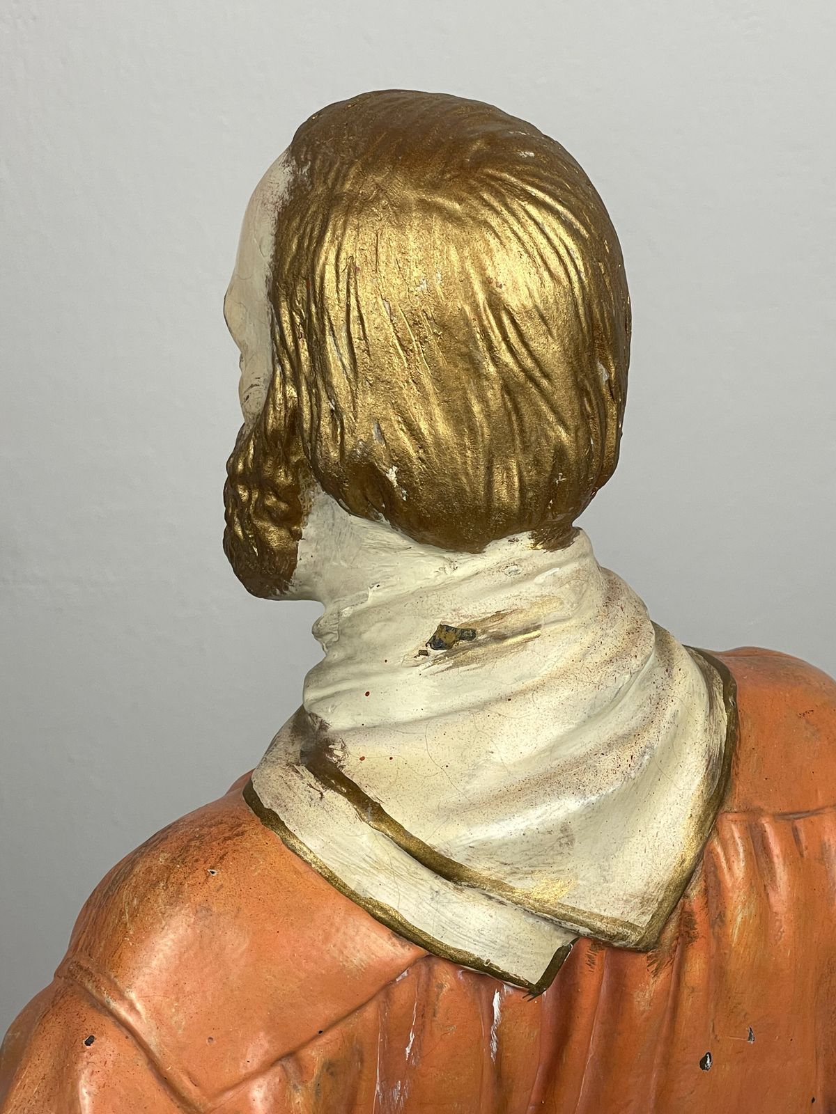 photo buy Large Antique Plaster Sculpture Giuseppe Garibaldi, Italy, 1910 1920s