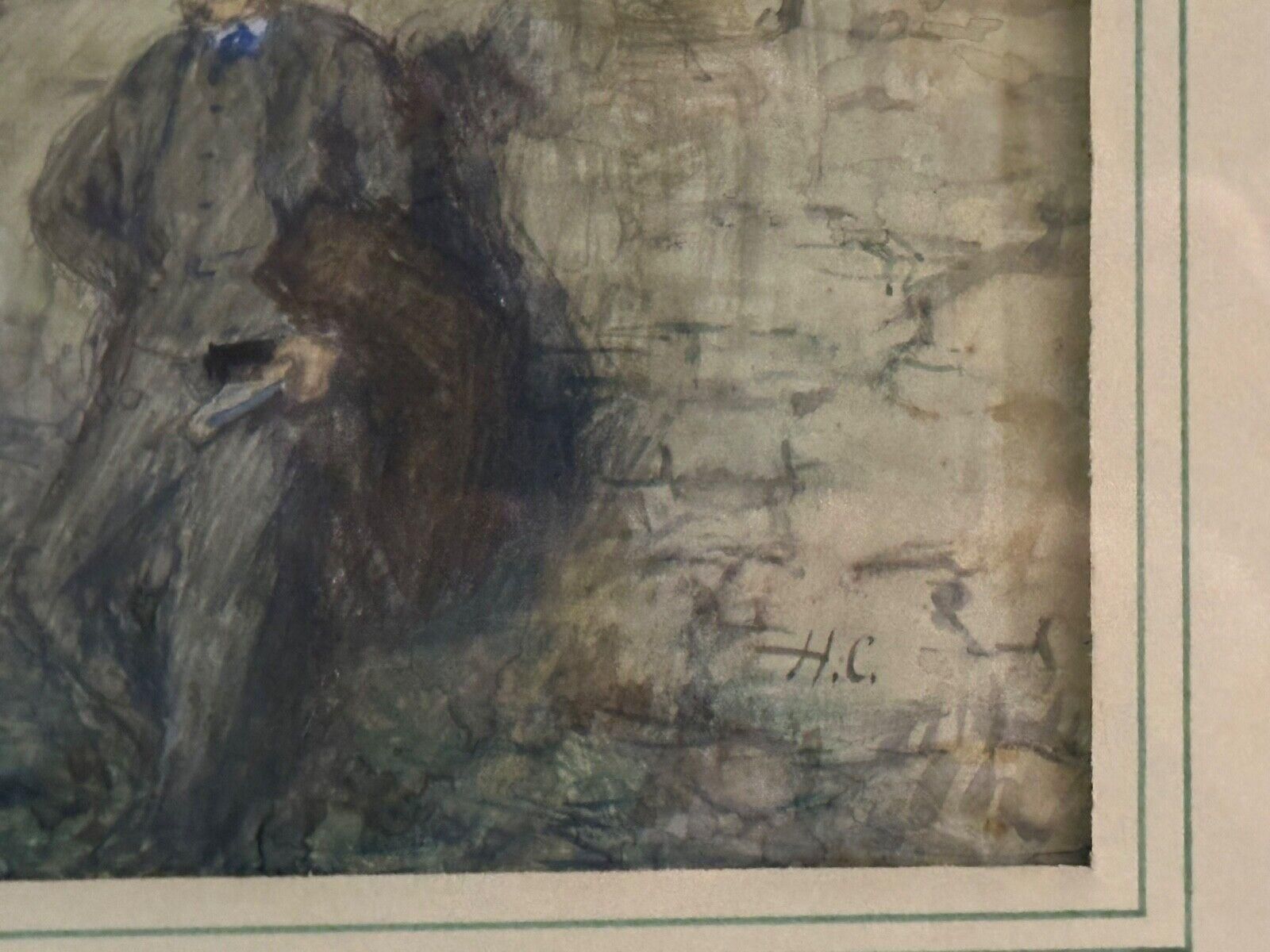 Hugh Cameron Original Water Colour Painting "Allan" Fine Art photo Art