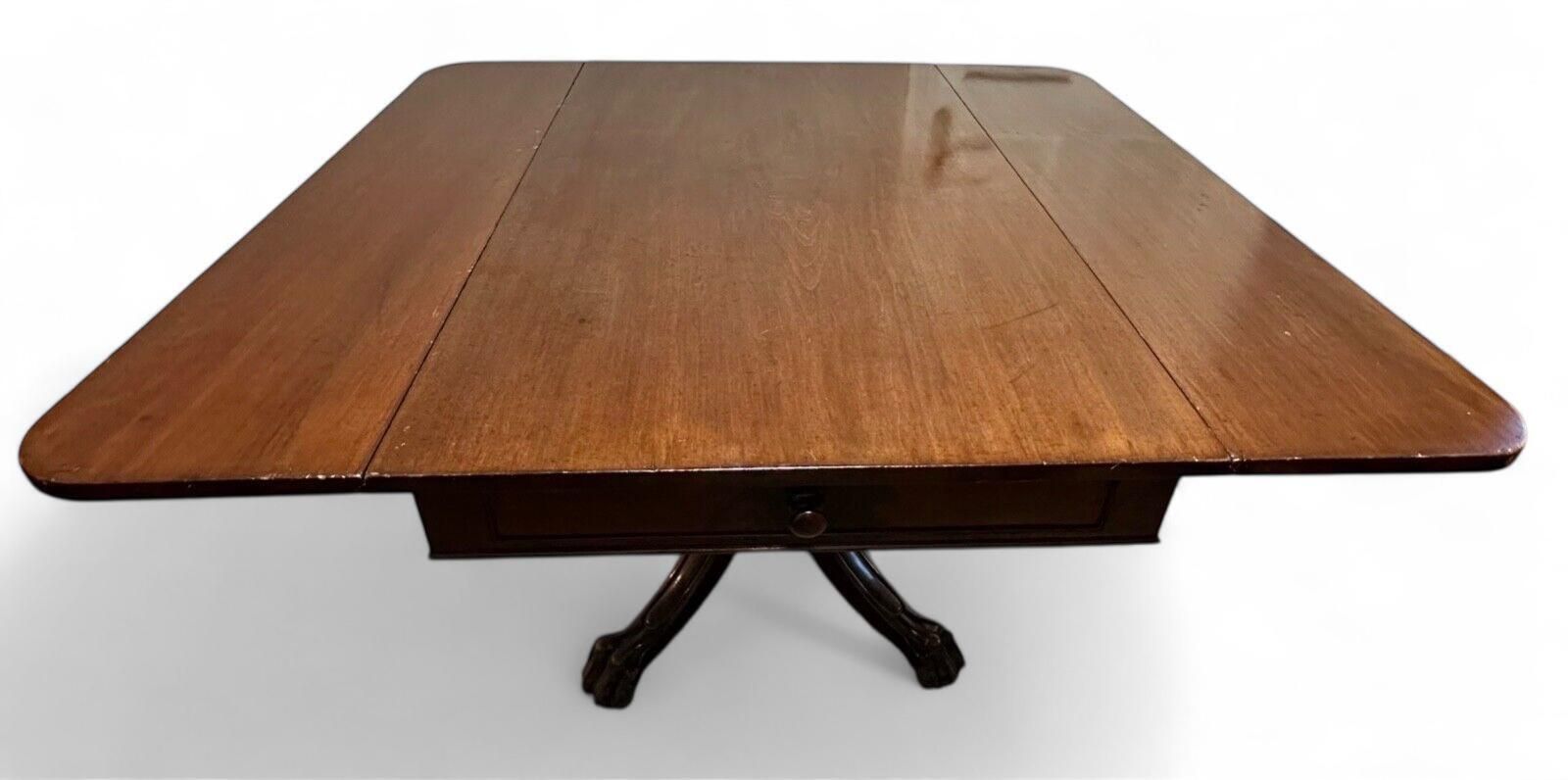 Antique 19th Century Mahogany Drop Leaf Pembroke Breakfast Table photo 380.0