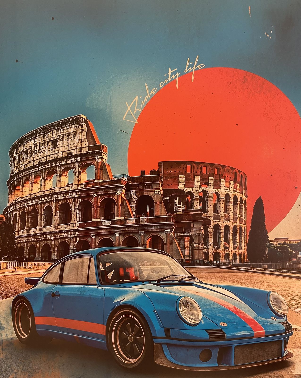 photo furniture Pollux, 2020s   Roma   Original Poster Printed In Offset With Detached Screen Cm 98x 68 In 38,6 X 26,8 Hand Signed Lower Right